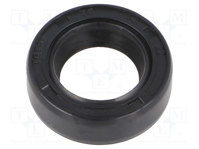 Oil seal; NBR; D: 7mm; -40÷100°C; Shore hardness: 70; Øhole: 22mm