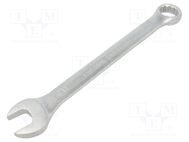 Wrench; combination spanner; 17mm; Overall len: 210mm; DIN 3113