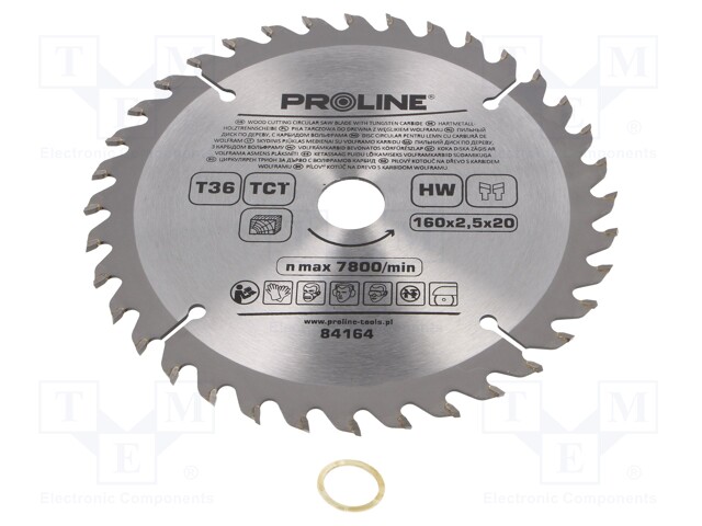 Circular saw; Ø: 160mm; Application: for wood; Features: hardened