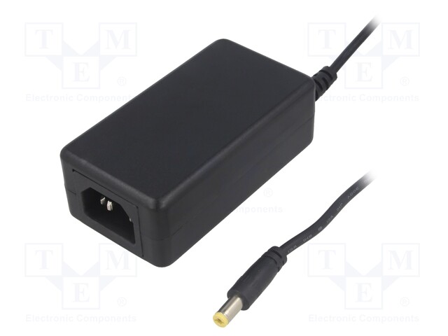 Power supply: switched-mode; 5VDC; 4A; Out: 5,5/2,1; 20W; 90÷264VAC