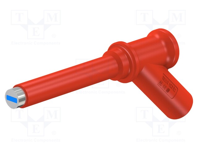 Probe tip; red; 2A; Conform to: EN61010 1000VCAT IV; Ø: 7mm