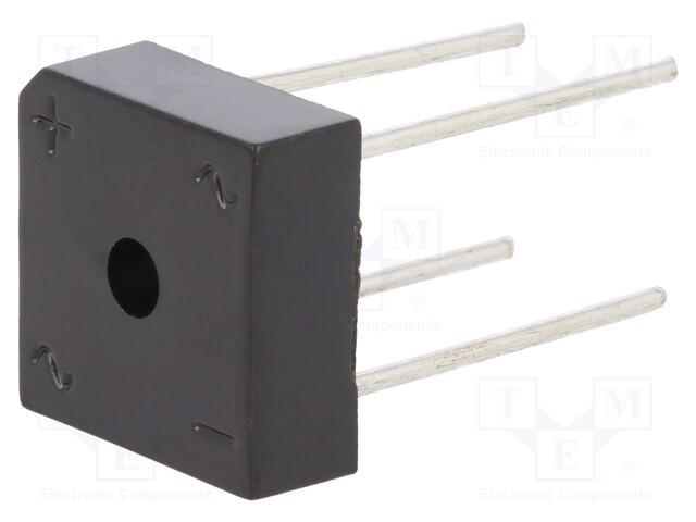 Single-phase bridge rectifier; Urmax: 600V; If: 10A; Ifsm: 135A