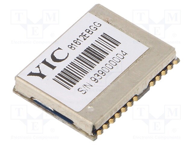 Module: GPS GLONASS/QZSS; ±3m; GPS; -161dBm; 2.8÷4.3VDC; 9.6kbps