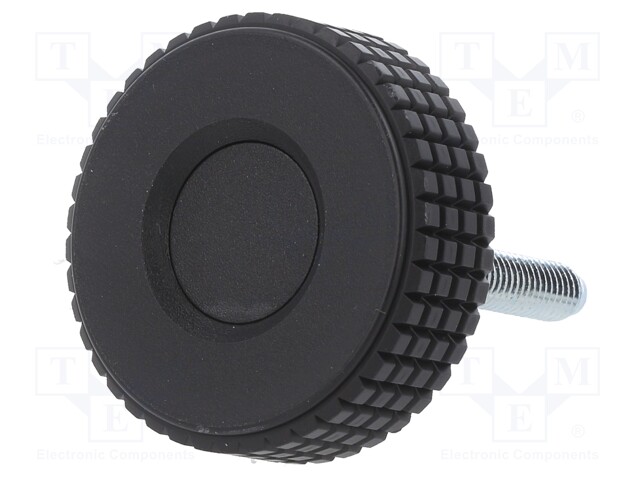 Knob; Ø: 70mm; Ext.thread: M12; 50mm; H: 42mm; technopolymer (PP)