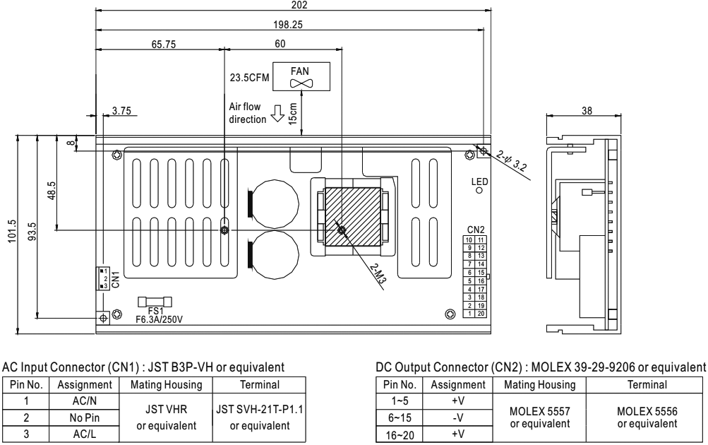 Power supply: switched-mode; modular; 225.6W; 24VDC; 21.6÷26.4VDC