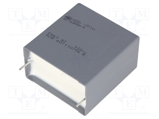 Capacitor: polypropylene; X2; 6.8uF; 37.5mm; ±10%; 41.5x44x24mm