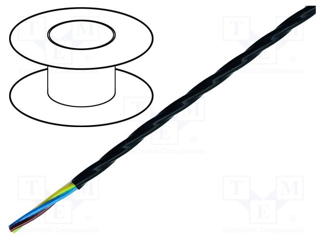 Wire; ÖLFLEX® HEAT 260 MC; stranded; Cu; 4G1,5mm2; PTFE; black