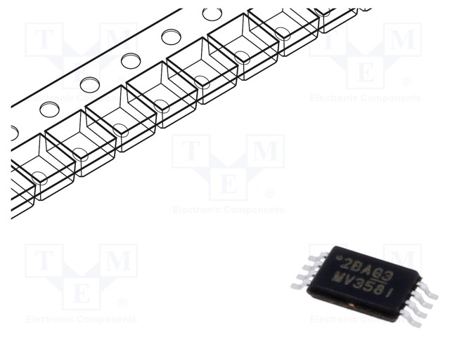 Operational Amplifier, 2 Amplifier, 1 MHz, 1 V/µs, 2.7V to 5.5V, TSSOP, 8 Pins