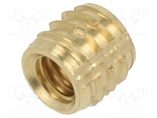 Threaded insert; brass; M4; L: 5.6mm; TRISERT®