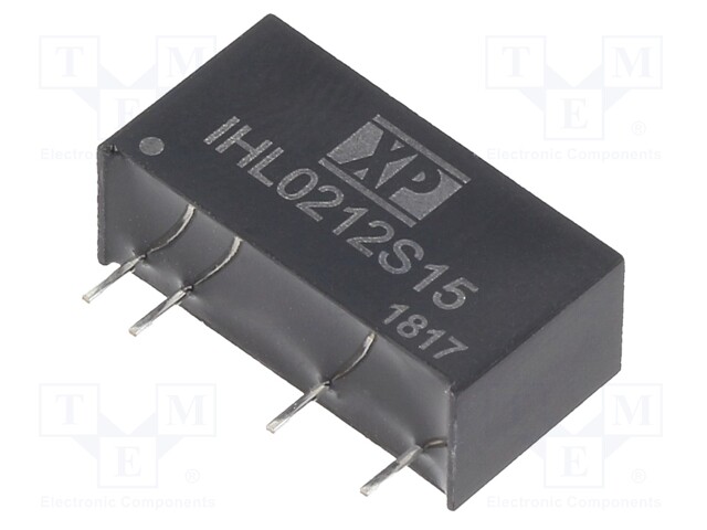 Converter: DC/DC; 2W; Uin: 10.8÷13.2V; 15VDC; Iout: 133mA; SIP7; 2.7g