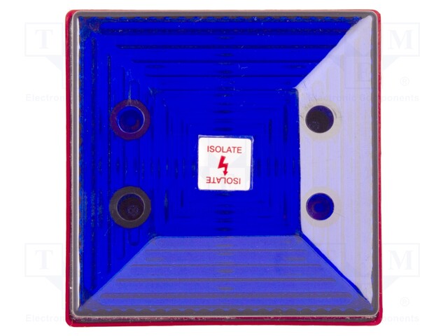 Signaller: lighting; flashing light; blue; Series: FD40; 24VDC