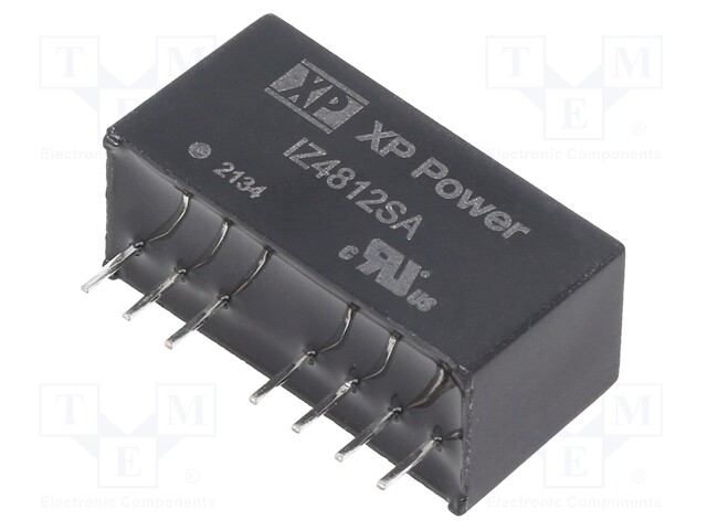 Isolated Board Mount DC/DC Converter, Regulated, ITE, 1 Output, 3 W, 12 V, 250 mA