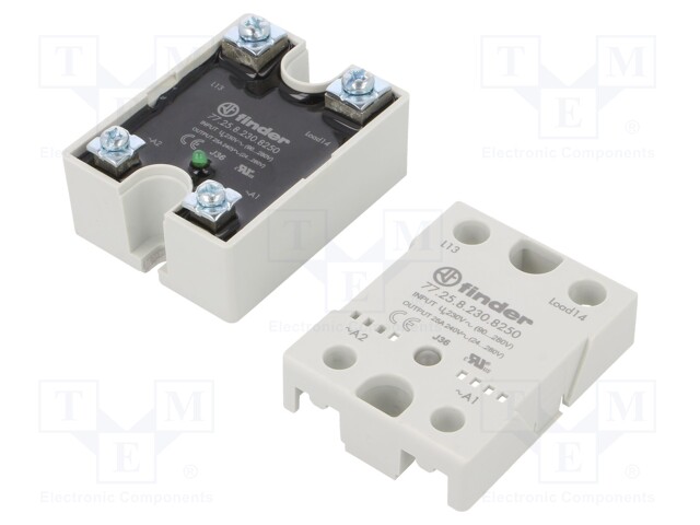 Relay: solid state; Ucntrl: 90÷280VAC; 25A; 21.6÷280VAC; -30÷80°C