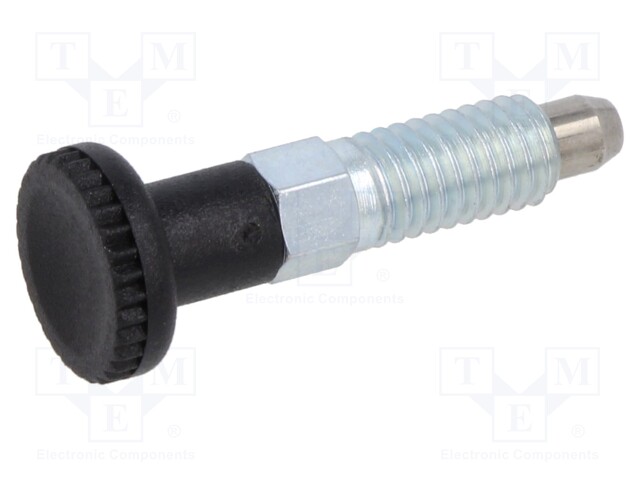 Indexing plungers; Thread: M6; Plating: zinc; Mat: steel; 4mm