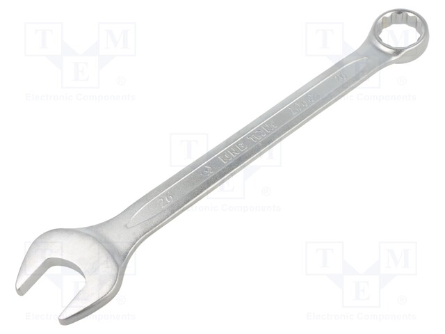 Wrench; combination spanner; 26mm; Chrom-vanadium steel; L: 305mm