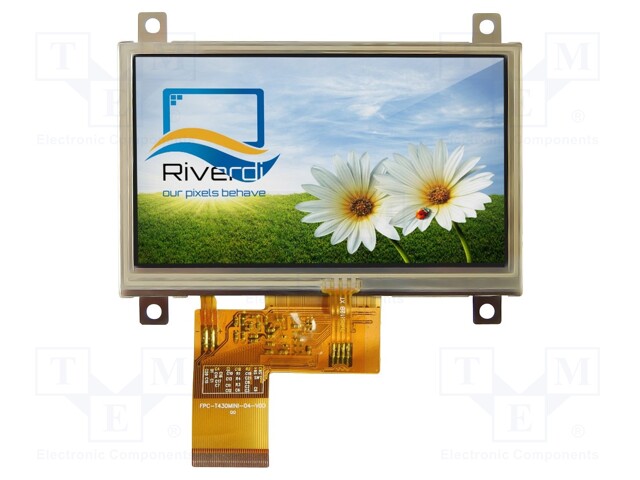 Display: TFT; 4.3"; 480x272; Illumin: LED; Dim: 106.3x68x4.55mm