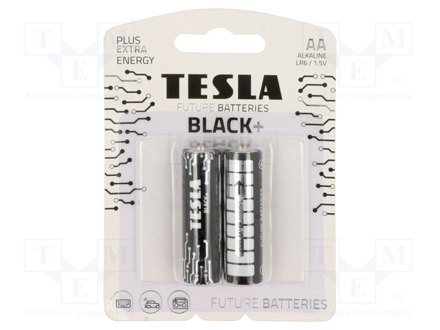Battery: alkaline; 1.5V; AA; non-rechargeable; Ø14.5x50.5mm; 2pcs.