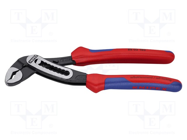 Pliers; for pipe gripping; 180mm