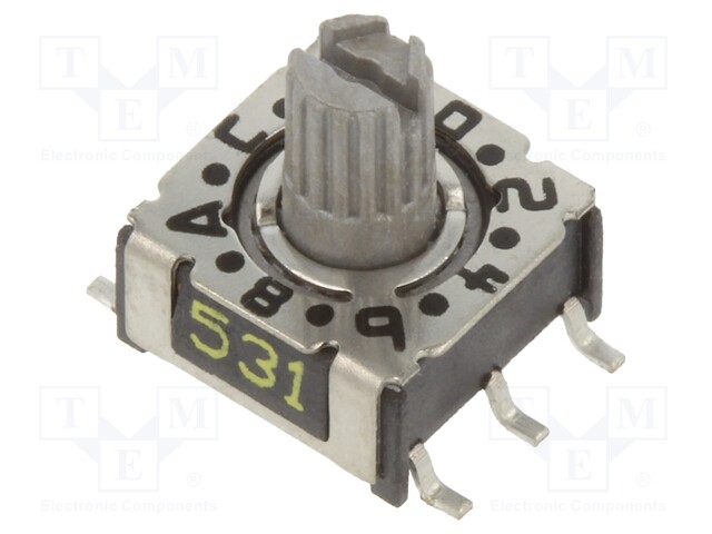 Switch: rotary; Pos: 16; 1uA/20mVDC; -50÷125°C; Mounting: SMD