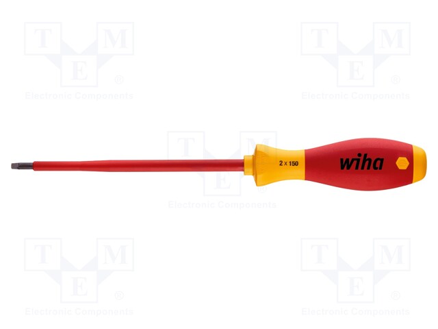 Screwdriver; insulated; square; #2; Blade length: 150mm; 1kVAC