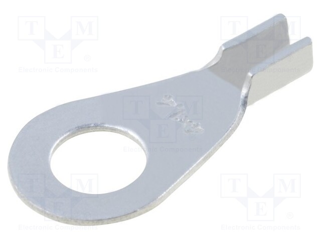 Ring terminal; M4; crimped; for cable; non-insulated