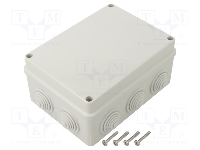Enclosure: junction box; X: 118mm; Y: 158mm; Z: 69mm; wall mount
