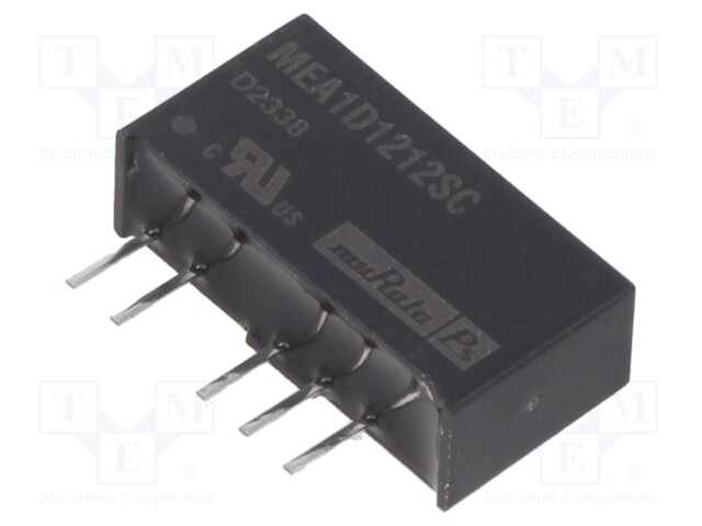 Converter: DC/DC; 1W; Uin: 10.8÷13.2V; Uout: 12VDC; Uout2: -12VDC