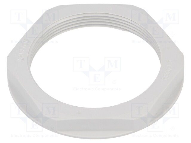 Nut; M50; halogen free; polyamide; UL94V-0; 60mm; grey; -20÷100°C