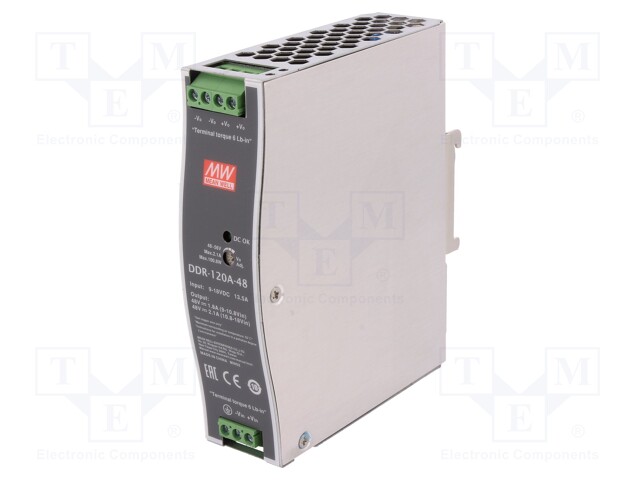 Power supply: DC/DC; 100.8W; 48VDC; 2.1A; 9÷18VDC; Mounting: DIN