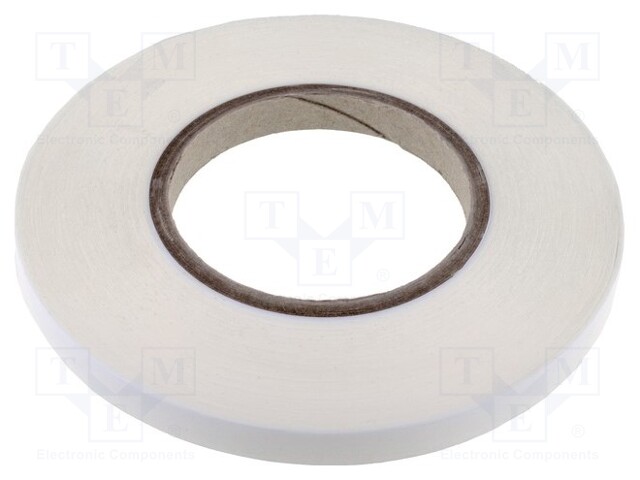 Tape: fixing; W: 12mm; L: 50m; D: 0.13mm; V: double-sided; acrylic