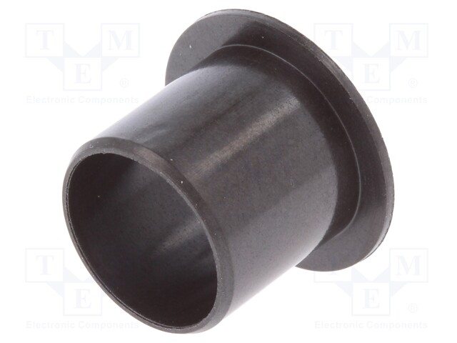 Bearing: sleeve bearing; with flange; Øout: 17mm; Øint: 15mm; black