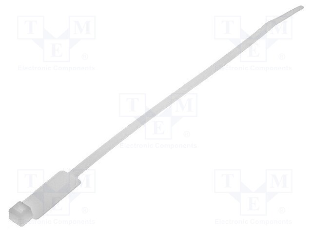 Cable tie; with label; L: 203mm; W: 4.6mm; polyamide; 225N; natural