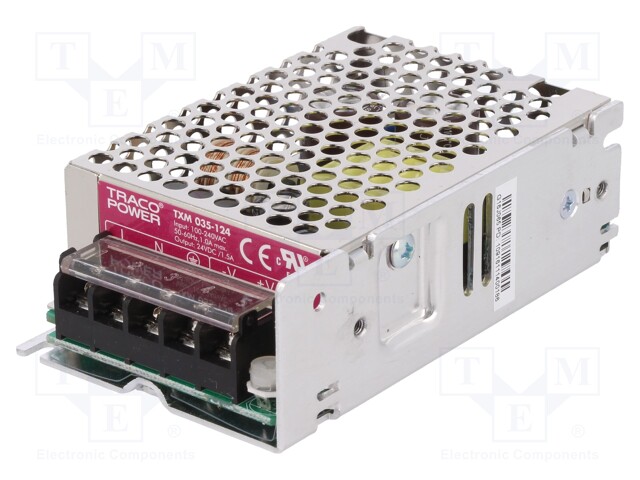 Power supply: switched-mode; modular; 35W; 24VDC; 101.6x63.5x33mm