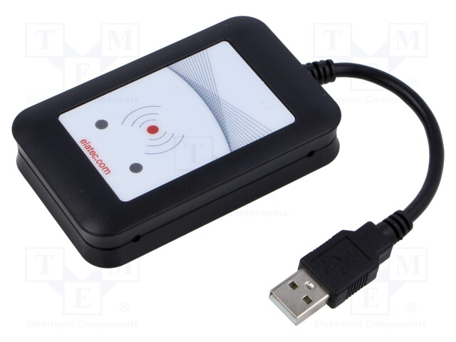 RFID reader; 4.3÷5.5V; USB; antenna; Range: 100mm; 88x56x18mm; ABS