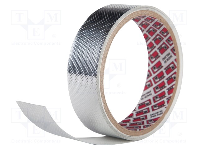 Tape: shielding; W: 9mm; L: 25m; Thk: 0.17mm; acrylic,conductive