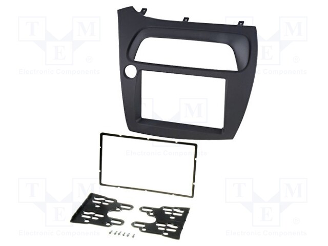 Radio mounting frame; Honda; 2 DIN; graphite