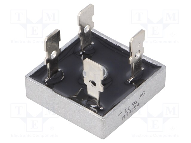 Single-phase bridge rectifier; Urmax: 400V; If: 25A; Ifsm: 400A