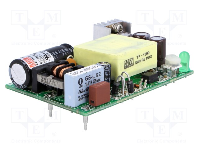 Power supply: switched-mode; 15W; 120÷370VDC; 85÷264VAC; OUT: 1