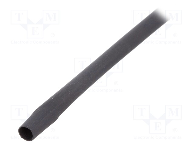 Heat shrink sleeve; thin walled,flexible; 2: 1; 3.2mm; black