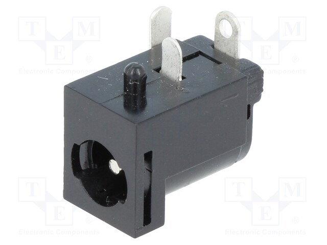 Socket; DC supply; male; 5,5/2,1mm; 5.5mm; 2.1mm; on PCBs; THT; 12V