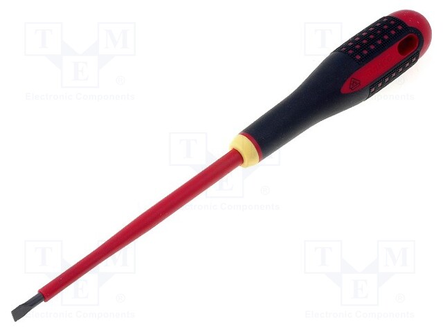 Screwdriver; insulated; slot; 5,5x1,0mm; Blade length: 125mm