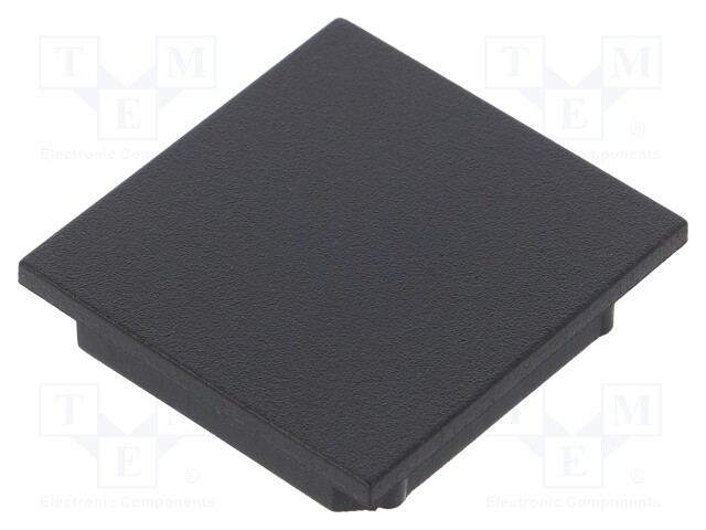 Cap for LED profiles; black; ABS; Application: VARIO30-08; V: A