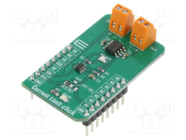 Click board; ammeter; SPI; MAX5401,MAX890L; 3.3/5VDC