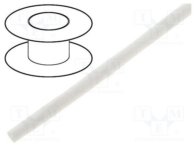 Insulating tube; Mat: glass fibre coated  with silicone rubber