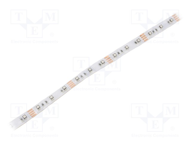 LED tape; RGB; LED/m: 60; SMD; 3535; 12V; 10mm; in gel; white PCB