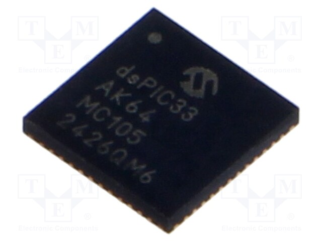 IC: dsPIC microcontroller; 64kB; 16kBRAM; VQFN48; 3÷3.6VDC; DSPIC