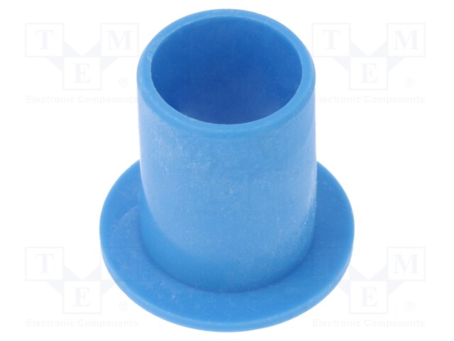 Bearing: sleeve bearing; with flange; Øout: 12mm; Øint: 10mm; blue