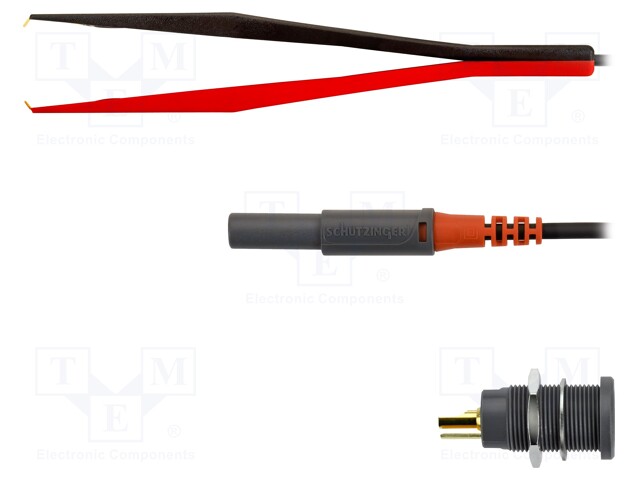 Test acces: kit; 2x Kelvin sockets,2x Kelvin cable