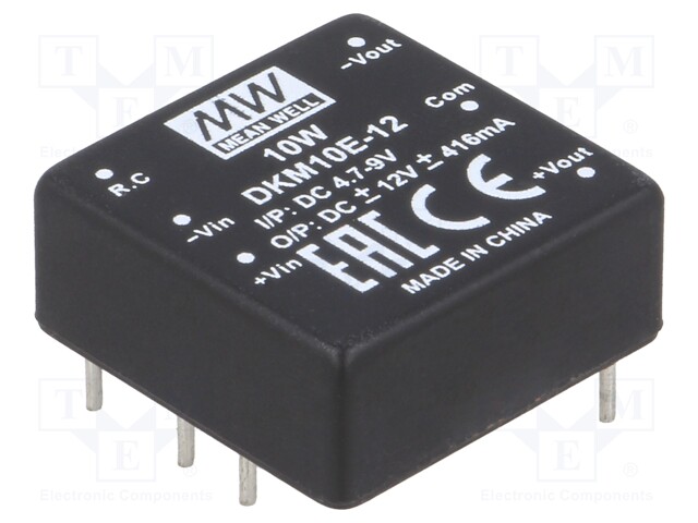 Converter: DC/DC; 10W; Uin: 4.7÷8V; Uout: 12VDC; Uout2: -12VDC; 18g