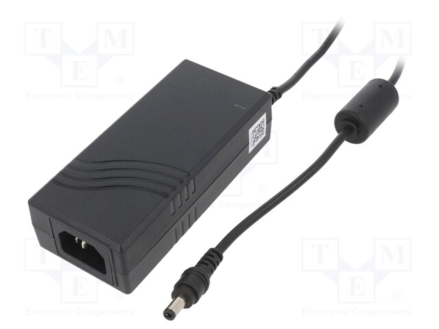 Power supply: switched-mode; 12VDC; 4.16A; Out: 5,5/2,5; 50W; 89%